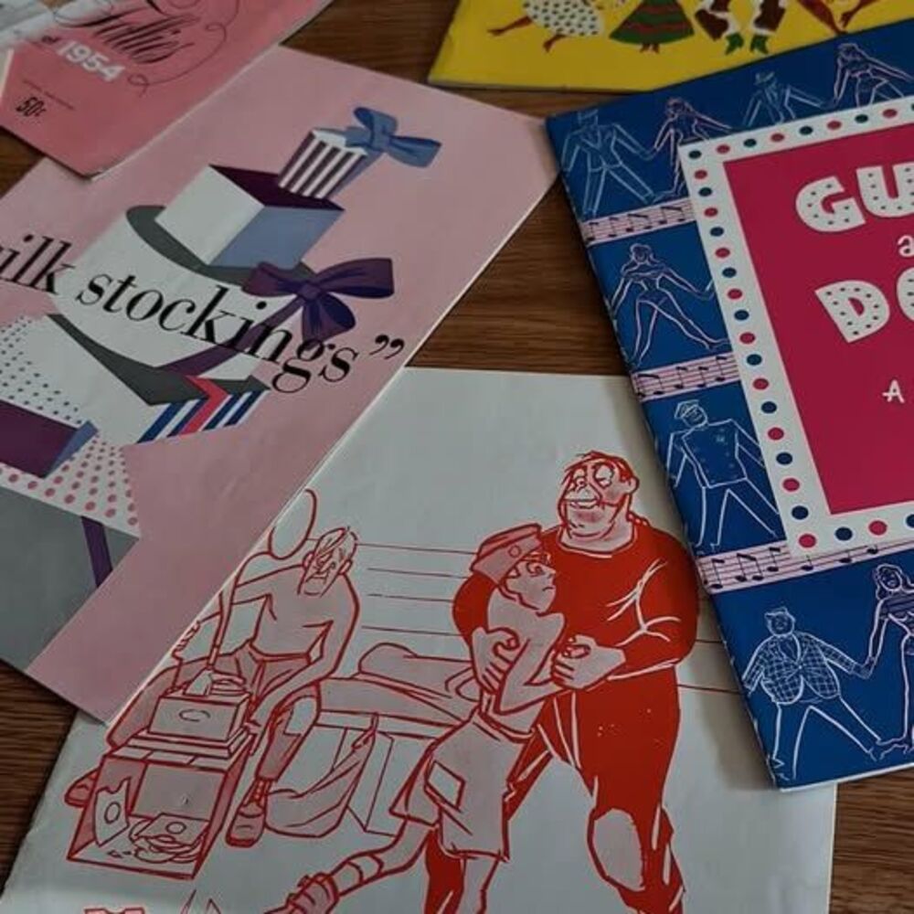 6- vintage LOT 1950s (‘53-54) program booklets (Phila area)